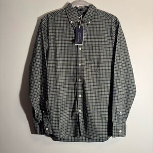 NWT Vineyard Vines Mens BlueGreen Plaid On the Go Performance Nylon Brr Small